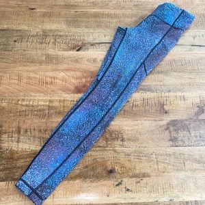 Lululemon Galaxy print legging with side pockets